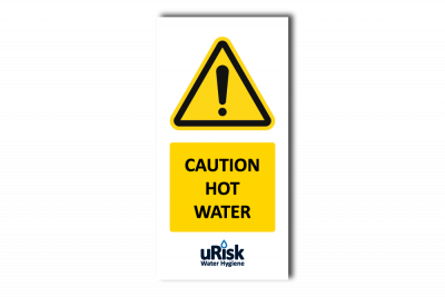 Caution Hot Water Sign